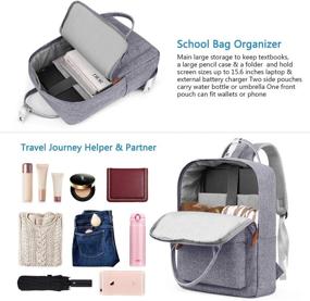 img 3 attached to 🎒 BRINCH Multipurpose Laptop Backpack: Computer-Resistant Backpack Solution