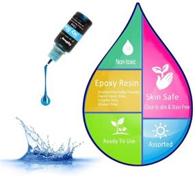 img 2 attached to Epoxy Resin Pigment - 24 Color Liquid Translucent Epoxy Resin Colorant, Highly Concentrated Epoxy Resin Dye for DIY Jewelry Making, AB Resin Coloring for Paint, Craft - 10ml Each - Enhance Your SEO!