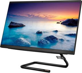 img 2 attached to 💻 Lenovo IdeaCentre AIO 3, 24-Inch All-in-One PC, AMD Ryzen 3 4300U Processor, Integrated Graphics, 8GB RAM, 256GB M.2 SSD, DVD RW, Windows 10, F0EW005TUS, Business Black