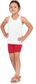 img 3 attached to 🩳 Pack of 12 BASICO Girls Dance Bike Shorts for Playgrounds, Sports, or Skirt Layering - Under Dress Dance Shorts