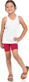 img 2 attached to 🩳 Pack of 12 BASICO Girls Dance Bike Shorts for Playgrounds, Sports, or Skirt Layering - Under Dress Dance Shorts