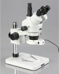 img 3 attached to 🔬 AmScope SM-1TSZZ-144S-10M Digital Trinocular Stereo Zoom Microscope, WH10x and WH20x Eyepieces, 3.5X-180X Magnification, 0.7X-4.5X Zoom Objective, 144-LED Ring Light, Pillar Stand, 110V-240V, Includes 0.5X and 2.0X Barlow Lenses and 10MP Camera with Reduction Lens and Software