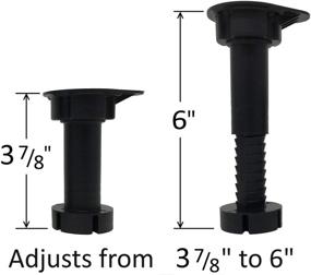 img 2 attached to 🔧 Desunia Cabinet Leveler Legs - 330 Lb. Capacity - Adjustable Height 3 7/8" to 6" - Pack of 12