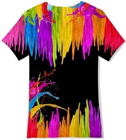 img 3 attached to 🌈 Vibrant Tie Dye T Shirt Graphic: Colorful Boys' Clothing that stands out