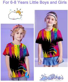 img 1 attached to 🌈 Vibrant Tie Dye T Shirt Graphic: Colorful Boys' Clothing that stands out