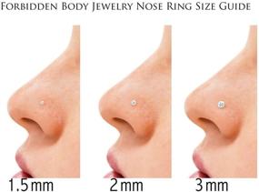 img 2 attached to 💎 Simulated Diamond Women's Jewelry by Forbidden Body Jewelry