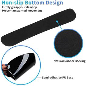 img 2 attached to 🖱️ Dikoer Ergonomic Mouse Pad and Keyboard Wrist Rest Set with Gel Support, Non-Slip PU Base, Cute Coasters, Polka Dot Print - Ideal for Office, Gaming, and Home