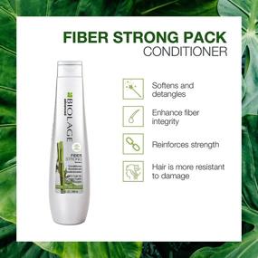 img 2 attached to 💪 Biolage Advanced Fiberstrong Conditioner: Ultimate Hair Strength, Moisture, and Elasticity Booster for Fragile, Damaged Hair - 13.5 Fl. Oz.