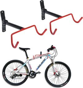 img 4 attached to Auwey Foldable Bike Wall Mount Rack: Convenient Bicycle Storage Hanger and Holder Hook