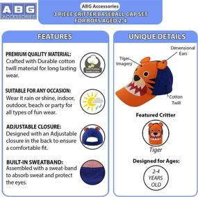 img 2 attached to 🐾 Adorable Assorted Animal Critter Designs on Toddler Baseball Hat – Perfect Kids Cap for Boys and Girls Ages 2-4