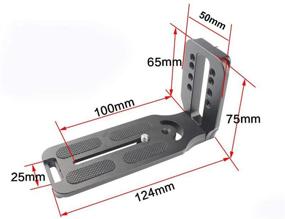 img 3 attached to 📷 Вертикально-горизонтальная головка со штативом L-образная "Fairview" с быстросъемной площадкой для Arca Swiss, идеально подходит для камер DSLR: Canon EOS R RP 850D 90D 6D Mark II 1D X, Sony A9 II A7R IV A7S II A6300, Nikon D6 D850 D810A.