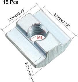 img 3 attached to Uxcell Threaded Aluminum Extrusions Profile Hardware