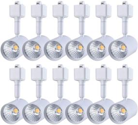 img 4 attached to 🔦 mirrea 12-Pack LED Track Lighting Heads for Single Circuit H Type Track Lighting Rail - Ceiling Spotlight for Accent Task, Wall Art, and Exhibition Lighting - 6.5W 3000K Warm White - 24° Angle - White Painted Finish