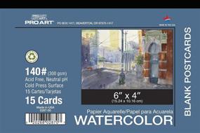 img 1 attached to 🎨 Vibrant and Portable: PRO ART 4-Inch by 6-Inch Watercolor Postcard for Stunning Artwork