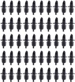 img 4 attached to 🍾 Hedume 50 Pack Bottle Pourers, Free Flow Pourers, Liquor Bottle Pourers Ideal for Pubs, Clubs, Restaurants, Bars, Cafes, and Diners