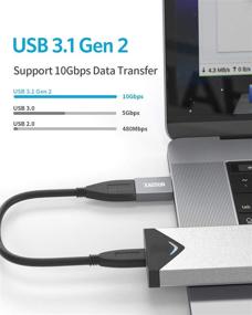 img 3 attached to [10Gbps] Адаптер USB C к USB 3.0 (2 штуки), XAOSUN 3.1 USB C к A адаптер, супербыстрая синхронизация данных (OTG) и быстрая зарядка, совместимость с MacBook Pro 2020, MacBook Air, Galaxy Note, Pixel, iPad Pro 2020