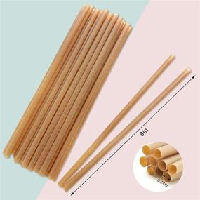 img 3 attached to 100pcs Sugarcane Straws: Eco-Friendly, Biodegradable, and Sturdy 8 Inch Drinking Straws – Ideal for Home, Restaurant, Beach Parties & Smoothies – Plastic-Free and Compostable, Non-Foggy
