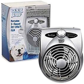 img 1 attached to 🐶 Cool Pup Dog Crate Cooling Fan: 2 Hours of Refreshing Cold Airflow for Pet Cages