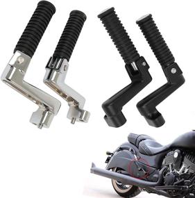 img 3 attached to COPART Motorcycle Folding Rear Passenger Footpeg Footrest for Indian Chief Vintage and Chief Dark Horse (14-18, 16-18) - Convenient and Secure Foot Support for Enhanced Riding Comfort (A, Chief)