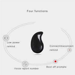 img 1 attached to 🎧 AIYIBEN Мини S530 Bluetooth одноустойчивые наушники-гарнитура - Hands-Free для iPhone и Samsung Galaxy (Черный)