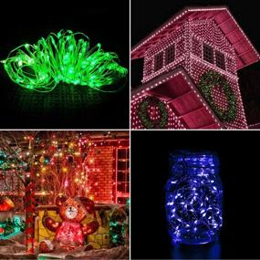 img 1 attached to 🌟 HABOM Led Fairy Lights Plug in: 16 Colors Changing String Lights with Remote Control - Versatile Lighting Options for Bedroom, Indoor, Outdoor, and Christmas Decor