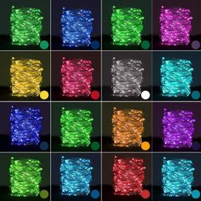 img 3 attached to 🌟 HABOM Led Fairy Lights Plug in: 16 Colors Changing String Lights with Remote Control - Versatile Lighting Options for Bedroom, Indoor, Outdoor, and Christmas Decor