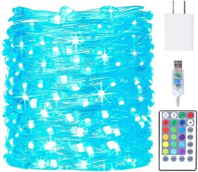 img 4 attached to 🌟 HABOM Led Fairy Lights Plug in: 16 Colors Changing String Lights with Remote Control - Versatile Lighting Options for Bedroom, Indoor, Outdoor, and Christmas Decor