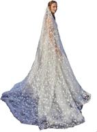 🌟 passat celestial star cathedral wedding veil for brides - tulle cathedral veil with all-over glitter in ivory logo