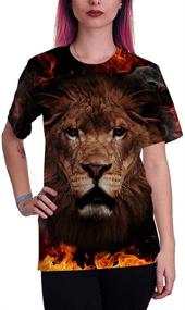 img 1 attached to 👕 Syaimn Graphic Print T-shirts with Pattern Designs