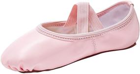 img 4 attached to Ballet Toddler Little Slippers Girls' Shoes Plus Athletic