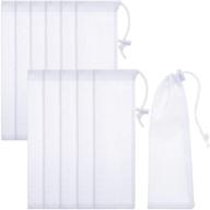 🧺 efficient lint traps for washing machine drain systems - (pack of 12) nylon mesh filters, 9.4 x 3.1 inch logo