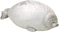 sunshinetimes osaka blob seal plush pillow toy- soft hugging pillow for kids and adults (white, 23-inches) logo