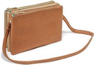 leather crossbody mominside purses: women's handbags & wallets. logo