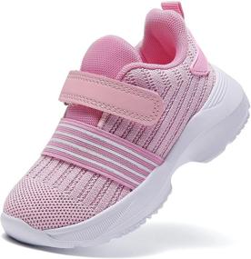 img 4 attached to 👟 TSIODFO Toddler Shoes: Lightweight Baby Sneakers | Comfortable Girls Walking Shoes | Boys Sports Running Sneakers