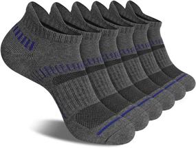 img 3 attached to 🧦 Cooplus Mens Ankle Socks: Cushioned, Breathable, and Supportive - 6Pairs