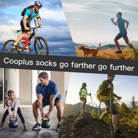 img 1 attached to 🧦 Cooplus Mens Ankle Socks: Cushioned, Breathable, and Supportive - 6Pairs