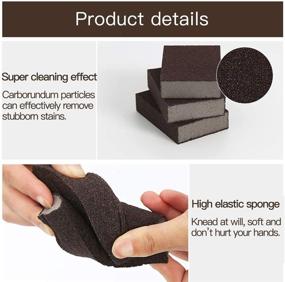img 2 attached to 🧽 Dr.WOW Magic Cleaning Sponge Set: 6pcs Carborundum Sponge Brushes for Household Cleaning - Nano Sponge Kitchen Tool with Emery Cleaner - 3.94 2.76 0.98in
