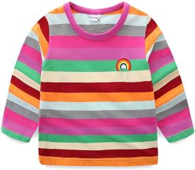 img 4 attached to Mud Kingdom Little Sleeve Shirts Girls' Clothing for Tops, Tees & Blouses