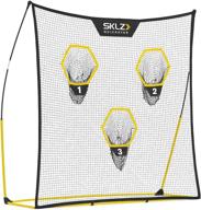 🏈 enhance quarterback passing accuracy with sklz quickster portable football training net (7x7 feet) логотип