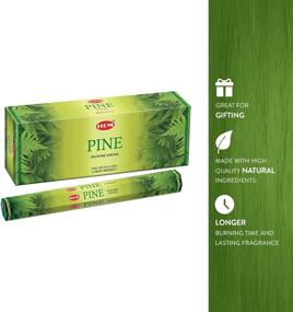 img 1 attached to 🌲 Hem Pine Incense Sticks - 6 Packs, 20 Sticks per Pack: Natural Aroma for Tranquility