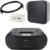 sony stereo cassette boombox cfds70blk portable audio & video logo