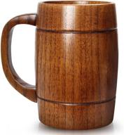 🪑 barrel coffee large wooden tankard logo