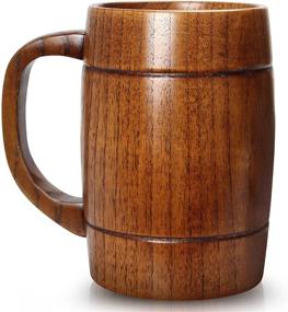 img 4 attached to 🪑 Barrel Coffee Large Wooden Tankard