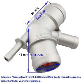 img 2 attached to Алюминиевый распределительный соединитель радиатора 1J0121087C