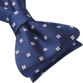 img 2 attached to 🎩 HISDERN Self-Tie Bowtie for Men | Formal Tuxedo Accessories - Ties, Cummerbunds & Pocket Squares