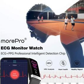 img 3 attached to 📈 MorePro Heart Rate Monitor Blood Pressure Fitness Activity Tracker: Track Health, Sleep & Fitness with IP68 Waterproof Smartwatch for Android iOS Phones