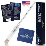 🍁 maple syrup hydrometer: accurate density meter for sugar and moisture content measurement - ensuring consistently delicious pure syrup - made in america - brix & baume scales - easy-to-read red line calibrated logo
