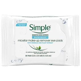 img 3 attached to Water Boost Micellar Makeup Remover Eye Pads - Pack of 6 (30 Count)