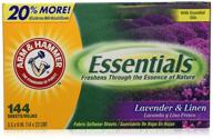 🌸 arm &amp; hammer lavender &amp; linen essentials dryer sheets - 144 count logo