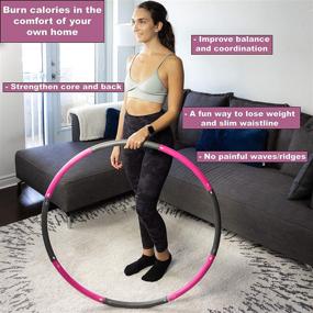 img 2 attached to Better Sense Hoola Hoop Adults Sports & Fitness